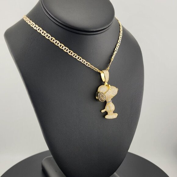 Sterling Silver 925 Snoopy Pendant Necklace – Classic Peanuts Character Jewelry - Picture 2 of 9